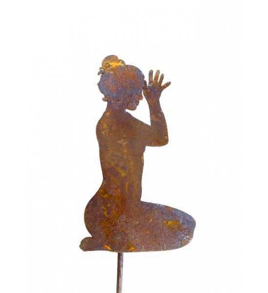 Yoga Deko - Figuren und Statuen mit Yoga und Meditation Positionen Yoga Mädel - Liv - klein - Fersensitz - Vajrasana - Topfsteck