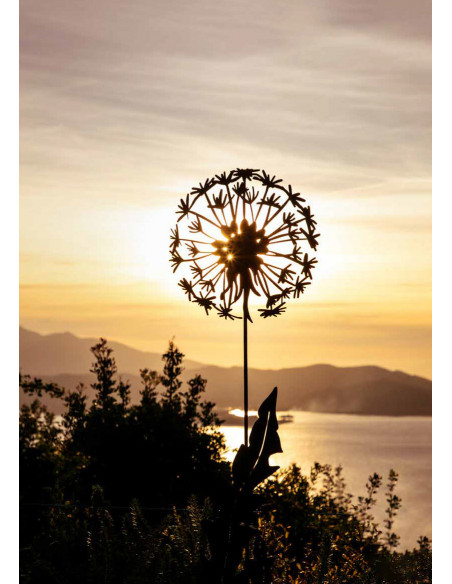 Gartenstecker kleine Deko Pusteblume - 60 cm - Gartenstecker 
Pusteblume an 60 cm - 4 mm Stab
Gesamthöhe 69 cm
Breite 14,7 cm