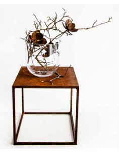 Bastelideen mit Metall und Rost Magnolie aus Stahl zum Einarbeiten - mit goldener Mitte 
Magnolie zum Einarbeiten mit goldener  2