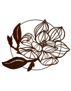 Rahmen und Wanddeko Große Magnolienblüte als Wanddeko im Ring Ø 80 cm 
Magnolienblüte im Ring
Durchmesser 80 cm