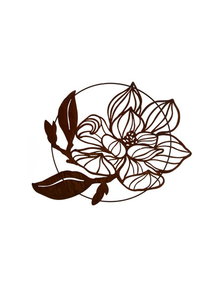 Rahmen und Wanddeko Große Magnolienblüte als Wanddeko im Ring Ø 80 cm 
Magnolienblüte im Ring
Durchmesser 80 cm
