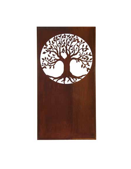 Sichtschutzwände und Paravents Baum des Lebens - Sichtschutzwand Stahl rostig 200 cm hoch 
Lebensbaum Paravent
Höhe  200 cm
B