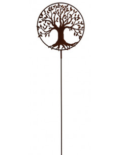 Baum des Lebens - Symbol für Hoffnung und eine glückliche Zukunft Baum des Lebens - Ring - mit Rohr für 8mm Gartenstecker - 40 c 2