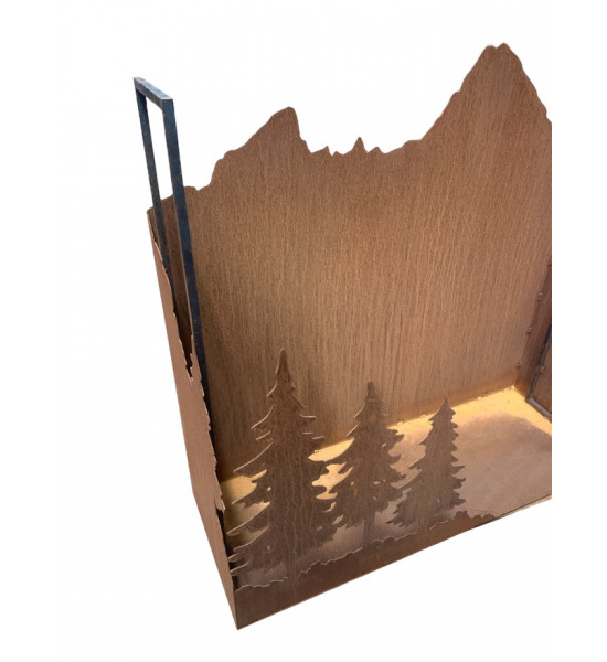 Neuheiten Saremo Holzstapler - Berge - klein 
Hol dir Alpinflair nach Hause
Holzstapler „Berge“mit Boden und Vierkantseiten
H