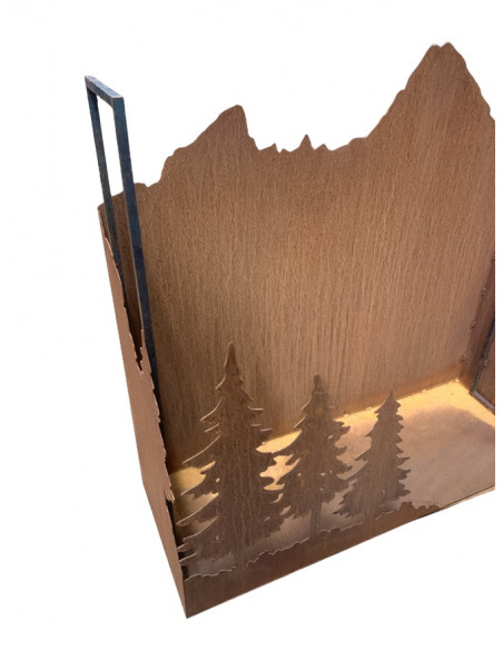 Neuheiten Saremo Holzstapler - Berge - klein 
Hol dir Alpinflair nach Hause
Holzstapler „Berge“mit Boden und Vierkantseiten
H