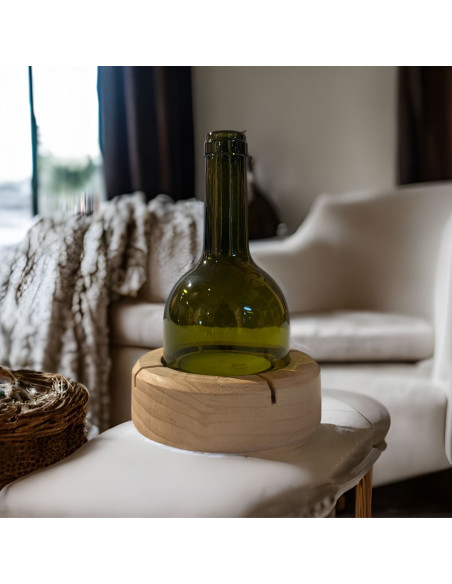 Grosse Windlichter Laternen für Draussen Windlicht aus Recycelten Weinflaschen Die Windlichter werden aus recycelten Weinflasche