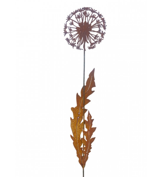 Gartenstecker Gartenstecker Pusteblume mit Blättern - 120 cm 
Die Pusteblume wirkt vor allem beim Blick in den Horizont, vor he