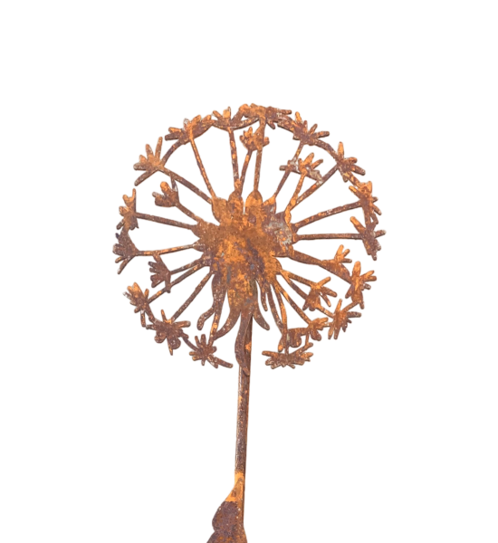 Gartenstecker kleine Deko Pusteblume - 60 cm - Gartenstecker 
Pusteblume an 60 cm - 4 mm Stab
Gesamthöhe 69 cm
Breite 14,7 cm