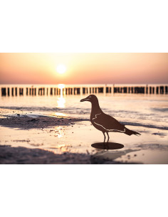 Deko Möwe aus Edelrost - Höhe 30 cm 2