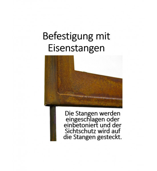 Blätter und Zweige Sichtschutzwand - mit Zweige Streifenausschnitt - Höhe 200 cm - Breite 100 cm Diese Sichtschutzwand mit Zweig