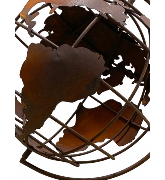 Globus und Weltkarte für den Garten Deko Globus für den Garten zum drehen - 60 cm hoch 
Höhe 60 cm
Breite 40 cm
Dieser dekora