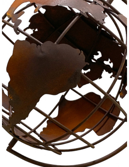 Globus und Weltkarte für den Garten Deko Globus für den Garten zum drehen - 60 cm hoch 
Höhe 60 cm
Breite 40 cm
Dieser dekora