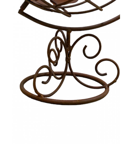 Globus und Weltkarte für den Garten Deko Globus für den Garten zum drehen - 60 cm hoch 
Höhe 60 cm
Breite 40 cm
Dieser dekora