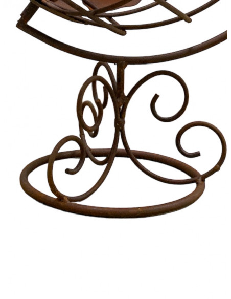 Globus und Weltkarte für den Garten Deko Globus für den Garten zum drehen - 60 cm hoch 
Höhe 60 cm
Breite 40 cm
Dieser dekora