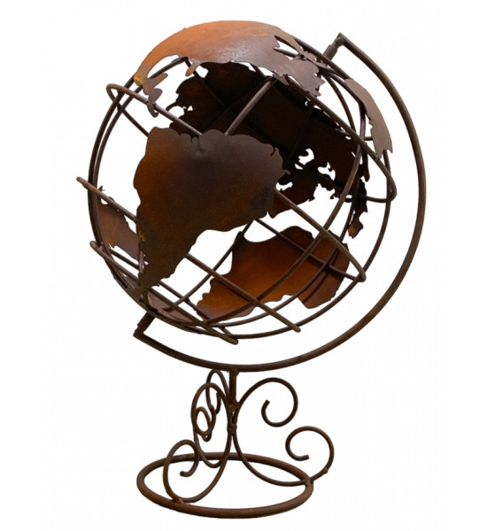 Globus und Weltkarte für den Garten Deko Globus für den Garten zum drehen - 60 cm hoch 
Höhe 60 cm
Breite 40 cm
Dieser dekora
