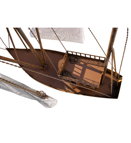 Deko Krabbenkutter aus Metall - Jenny - Höhe 76 cm - Maritime Gartendeko