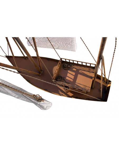 Deko Krabbenkutter aus Metall - Jenny - Höhe 76 cm - Maritime Gartendeko