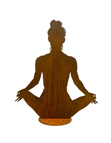lebensgroße Figuren Yoga Mädel - Svenja - groß - Lotus Pose - auf Platte - Höhe 86 cm 
Yoga Mädel "Svenja" auf Platte
Lotus Po