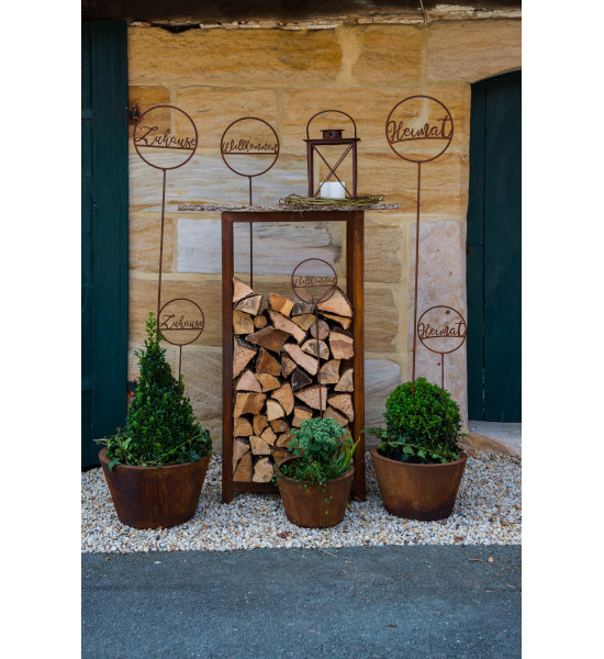 Gartenstecker Gartenstecker Heimat groß - Höhe 165 cm 
Gesamthöhe 165 cm
Ø 25 cm
