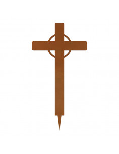 Deko Gipfelkreuz aus Metall - zum Stecken- Höhe 17,5 cm