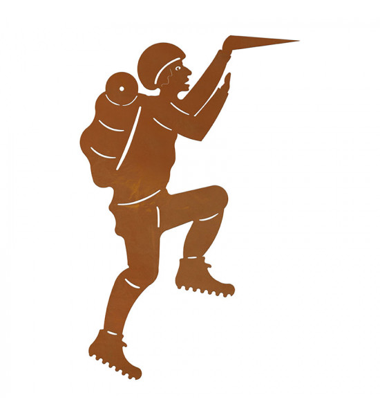 Kleines Deko Bergsteiger Set mit Gipfelkreuz und Gams - zum Stecken