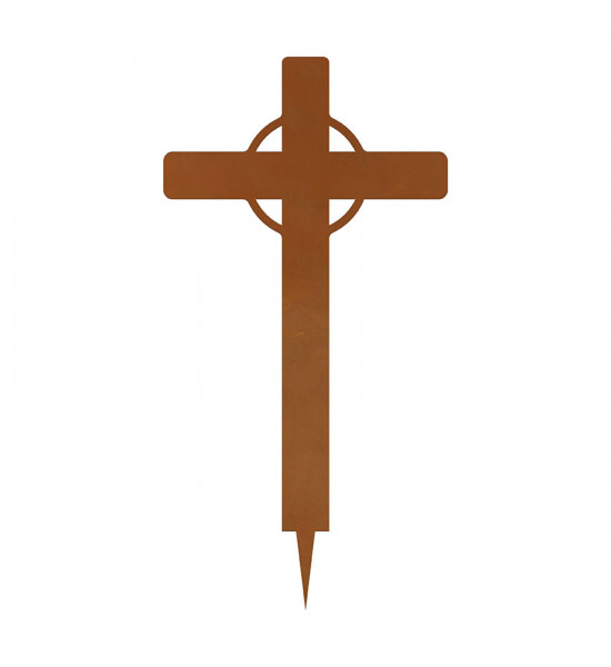 Kleines Deko Bergsteiger Set mit Gipfelkreuz und Gams - zum Stecken