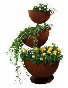 kreative Pflanzgefäße  Halbkugel Pflanzturm Topsy Truvy - Höhe 78 cm -  klein - Pflanz Etagere Ein ganz außergewöhnlicher modern