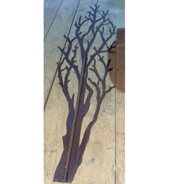 XXL Bäume ab 120 cm Langer Baum mit Rohr als Steckverbindung - Höhe 165 cm - Breite 48 cm Baum aus Edelrost mit einem Rohr an de