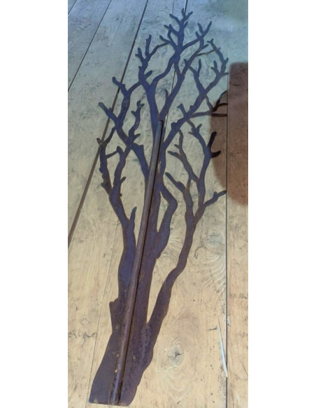XXL Bäume ab 120 cm Langer Baum mit Rohr als Steckverbindung - Höhe 165 cm - Breite 48 cm Baum aus Edelrost mit einem Rohr an de