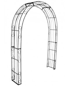 Rosenbogen Eisen als Baukastensystem Rosenbogen rund - ADVANCE - mittel - 160 cm 
Breite Innenmaß: 140 cm
Breite Außenmaß: 160