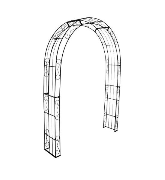Rosenbogen Eisen als Baukastensystem Rosenbogen rund - ADVANCE - mittel - 160 cm 
Breite Innenmaß: 140 cm
Breite Außenmaß: 160