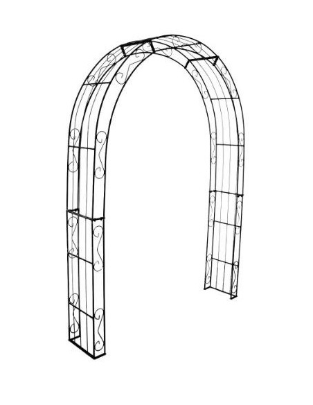 Rosenbogen Eisen als Baukastensystem Rosenbogen rund - ADVANCE - mittel - 160 cm 
Breite Innenmaß: 140 cm
Breite Außenmaß: 160