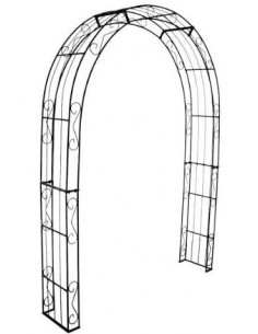 Rosenbogen Eisen als Baukastensystem Rosenbogen rund - ADVANCE - mittel - 160 cm 
Breite Innenmaß: 140 cm
Breite Außenmaß: 160 2