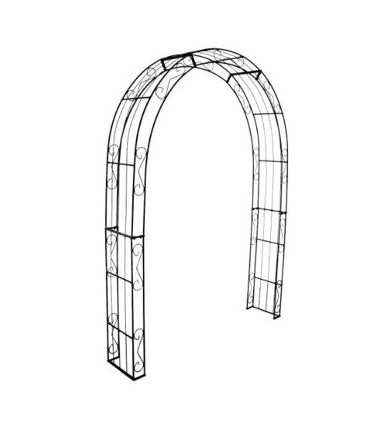 Rosenbogen Eisen als Baukastensystem Rosenbogen rund - ADVANCE - mittel - 160 cm 
Breite Innenmaß: 140 cm
Breite Außenmaß: 160