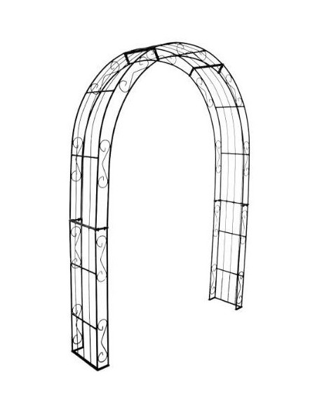 Rosenbogen Eisen als Baukastensystem Rosenbogen rund - ADVANCE - mittel - 160 cm 
Breite Innenmaß: 140 cm
Breite Außenmaß: 160
