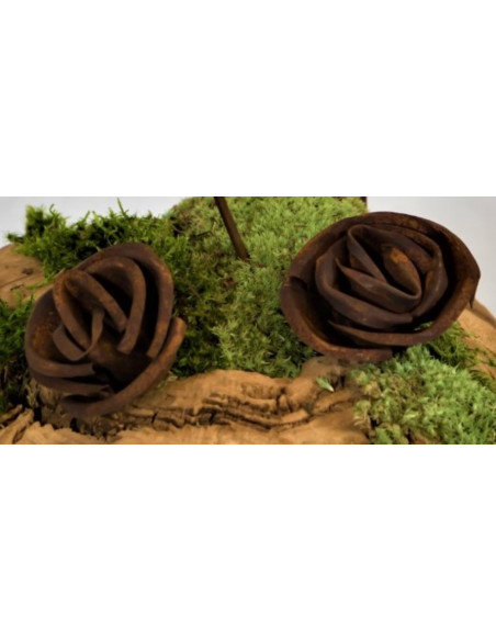 Gartendeko Rost Rosen Beetstecker mit Nagel Gartendeko Rost Ø 5 cm 
Durchmesser 5 cm
Nagel 12 cm
