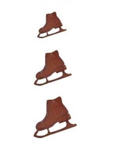 Schlittschuhe zum Basteln als Winterdeko