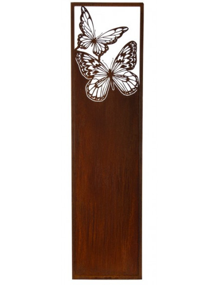 Sichtschutzwände und Paravents Sichtschutz Schmetterlinge filigran - schmal - 200 cm Höhe - Breite 50 cm - Paravent Sichtschutz