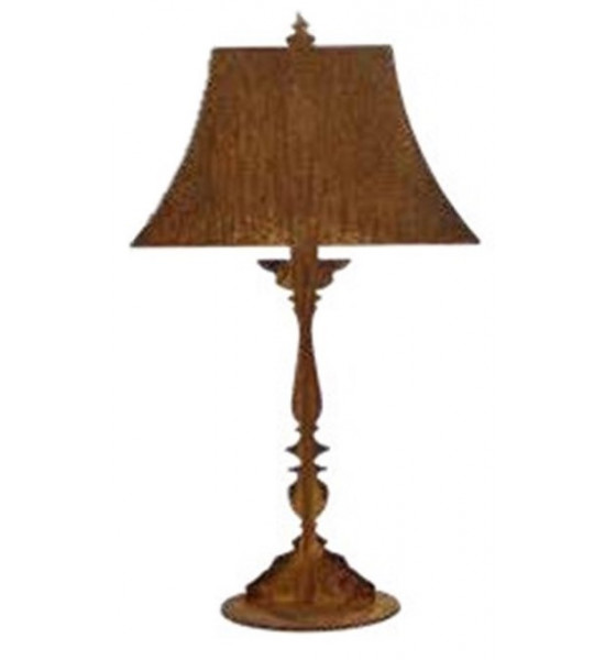 Lampen in Edelrost Lampe hoch auf Platte - Höhe 55 cm - flach 
Edelrost Lampe zum Stellen auf einer Standplatte.
Höhe 55 cm