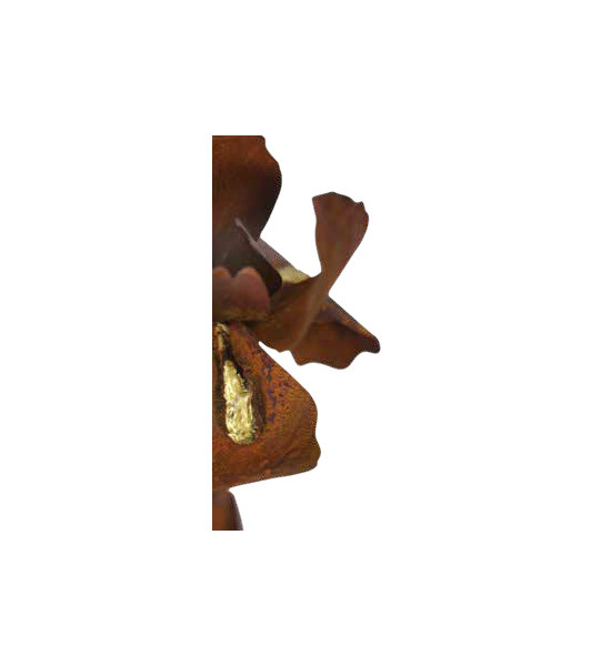 Blumen und Bäume Iris als Gartenstecker - mit Goldverzierung - Gesamthöhe 92 cm - Metall Blume 
Gesamthöhe 92 cm
Stablänge 80