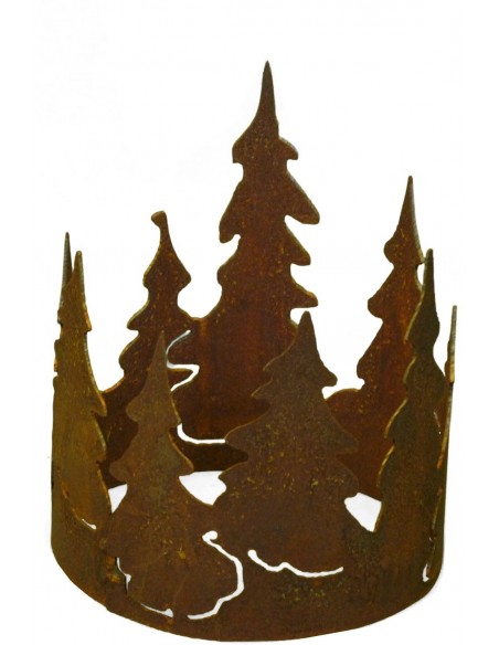 Edelrost Waldring Ø 15 cm Höhe 18 cm