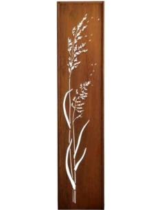Sichtschutz Schmal bis 50 cm Sichtschutz schmal - Gras Motiv - Höhe 148 cm - Breite 32 cm Stele mit Gras Motiv als schmale Sicht