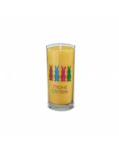 Start PALM LIGHT Kerze ca. 14 cm - OSTERHASEN - GELB 
Ca. 20 cm hoch
Brenndauer ca. 100 Stunden
Durchmesser 6,5 cm
Gewicht: