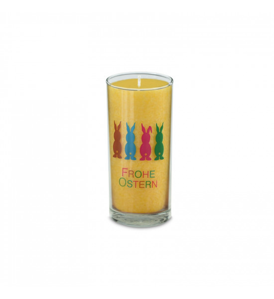 Start PALM LIGHT Kerze ca. 14 cm - OSTERHASEN - GELB 
Ca. 20 cm hoch
Brenndauer ca. 100 Stunden
Durchmesser 6,5 cm
Gewicht: 