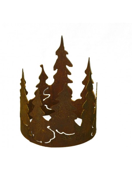 Edelrost Waldring Ø 15 cm Höhe 18 cm