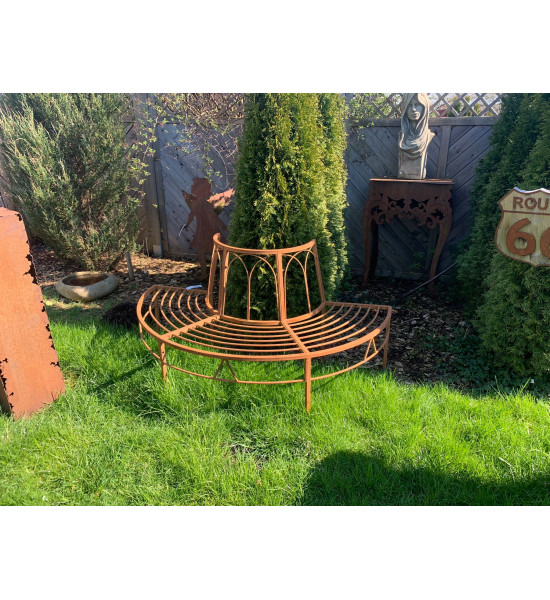 Start Baumbank Durchmesser 150 cm - 60 cm - halbrund 
Durchmesser 150 cm
60 cm halbrund
