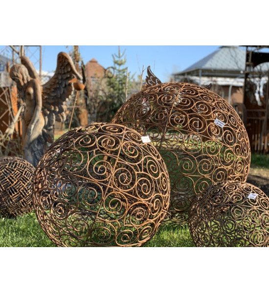 Kugel Escargot Ø 45 cm Edelrost