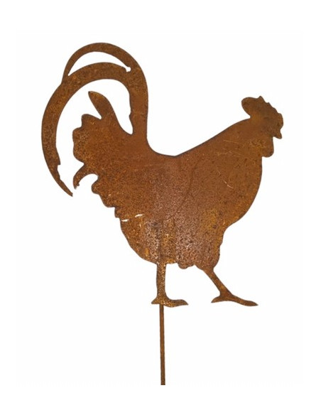 Bauernhoftiere Gockel als Gartenstecker - Höhe 24 cm - Breite 22 cm Hahn als Gartenstecker für Deine Gartendeko Zuhause.

Höhe