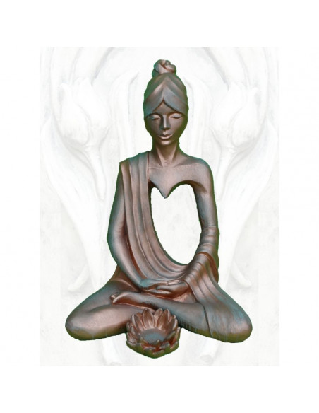 Stein mit Rostoptik / Steinguss Steinfigur Yoga meditierend mit Anahata - Herzchakra Kupfer Effekt - Höhe 61 cm 
Höhe 61 cm
Br Stein mit Rostoptik / Steinguss Steinfigur Yoga meditierend mit Anahata - Herzchakra Kupfer Effekt - Höhe 61 cm 
Höhe 61 cm
Br