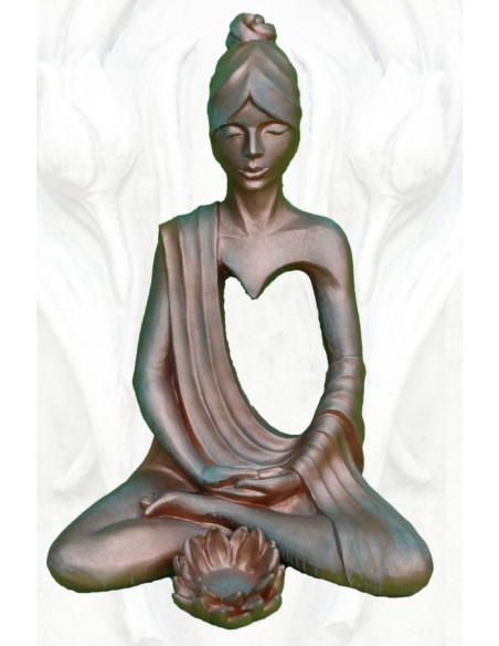 Stein mit Rostoptik / Steinguss Steinfigur Yoga meditierend mit Anahata - Herzchakra Kupfer Effekt - Höhe 61 cm 
Höhe 61 cm
Br Stein mit Rostoptik / Steinguss Steinfigur Yoga meditierend mit Anahata - Herzchakra Kupfer Effekt - Höhe 61 cm 
Höhe 61 cm
Br